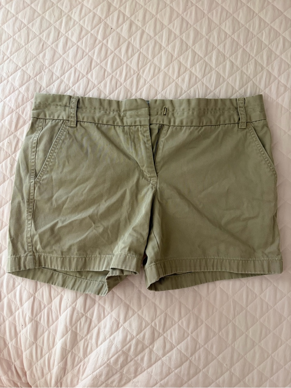 Vintage Y2K J. Crew 100% Cotton Beige Tan Chino Shorts